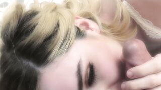 Tranny Ella Hollywood sucks delicious cock before riding it