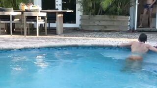 Johnny Hunter gets horny and fucks Jayden Pierce after swimming
