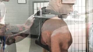 Tattooed Micah Martinez loves being doubled dick and deeply fisted by the hunks