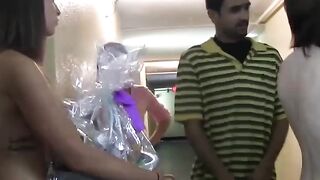 Delectable chicks suck cocks and fuck all over university