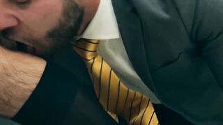 Sexy businessman Dani Rivera fucked raw after hot deepthroat