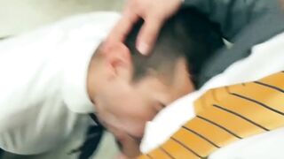 Sexy businessman Dani Rivera fucked raw after hot deepthroat