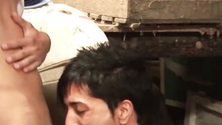 Wild barebacking with two skinny amateurs with big cocks