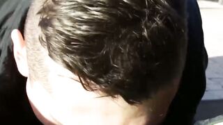 Hardcore outdoor raw sex with amateur hairy twink and jock