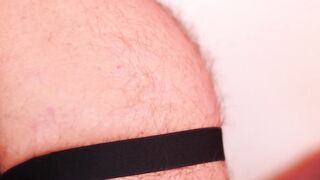 Blindfolded daddy dominated and pounded with raw hunk cock