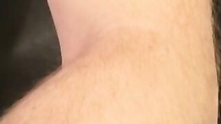 Old amateur jerking off his thick cock in passionate solo
