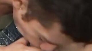 Amateur twink sucks off his boyfriend and gets anally railed