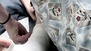 Foot cast placed on twink and his leg before being taken off