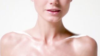 Skinny teen Jane F bounces on ball showcasing her firm tits