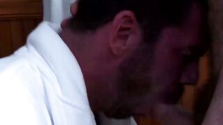 Ty inserts his cock into Dirks sweet ass and fuck him slowly