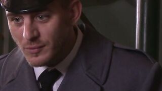 Alexander pulls Sams thick cock and puts it in his mouth