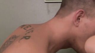 Alexander pulls Sams thick cock and puts it in his mouth