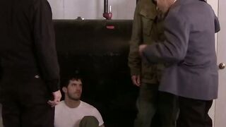 Alexander pulls Sams thick cock and puts it in his mouth