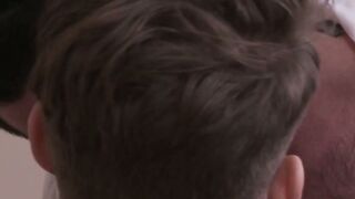 Passionate anal fucking at the office with handsome gays