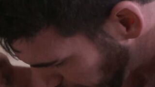 Passionate anal fucking at the office with handsome gays
