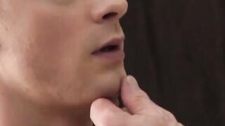 Myles Landon's hard shove into twink Cole Blue's eager ass hole