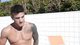 Devin Franco bends over for Alex Inks raw tool to plow him