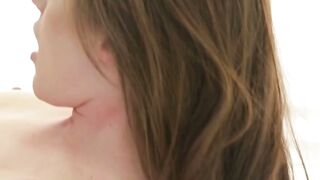 Perfect brunette Penny Brooks moans while having a sensual love making with her man