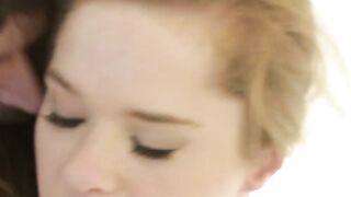 Perfect brunette Penny Brooks moans while having a sensual love making with her man