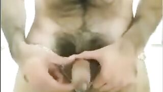 Muscle Man Strokes His Big Cock and Flexes 3
