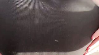 Sexy step sister In stockings wants me to fuck her tight leg cunt In doggystyle