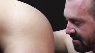 Horny Matthew Green takes a big cock inside his wet tight pucker