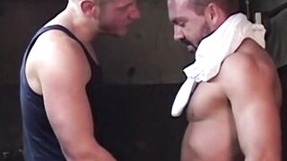 Horny Matthew Green takes a big cock inside his wet tight pucker