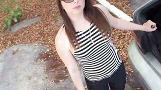 Tiny cutie with big booty doggystyled in the pawnshop
