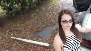 Tiny cutie with big booty doggystyled in the pawnshop