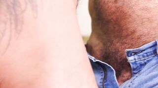 Two extremely buff and macho dudes hook up and fuck