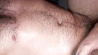 Kinky teen Marcos Mateo anal drilled by hunk tattooed daddy