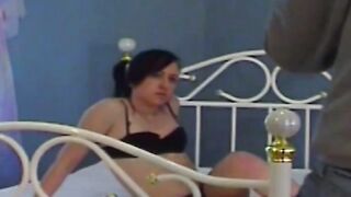 Slim English stunner penetrated hard missionary style