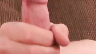 Beautiful amateur Ricky teases and jerks off his cock solo