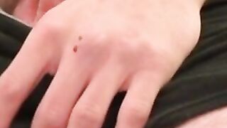 Beautiful amateur Ricky teases and jerks off his cock solo