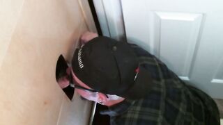 Naughty butt pirate found perfect glory hole schlong