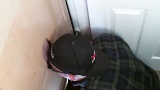 Naughty butt pirate found perfect glory hole schlong