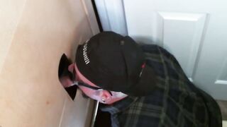 Naughty butt pirate found perfect glory hole schlong