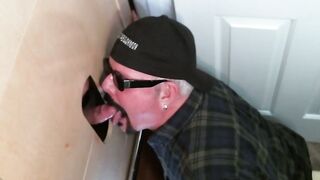 Naughty butt pirate found perfect glory hole schlong