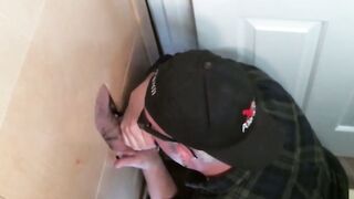 Naughty butt pirate found perfect glory hole schlong