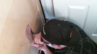 Naughty butt pirate found perfect glory hole schlong