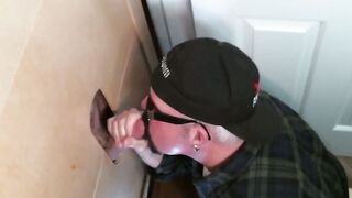 Naughty butt pirate found perfect glory hole schlong