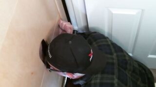Naughty butt pirate found perfect glory hole schlong