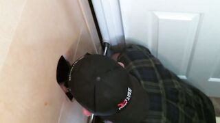 Naughty butt pirate found perfect glory hole schlong