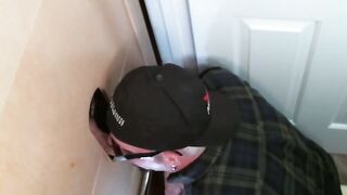 Naughty butt pirate found perfect glory hole schlong