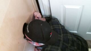 Naughty butt pirate found perfect glory hole schlong