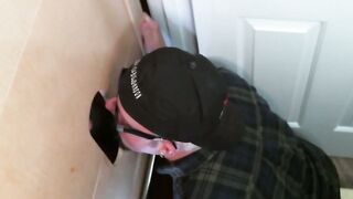 Naughty butt pirate found perfect glory hole schlong