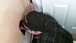 Naughty butt pirate found perfect glory hole schlong