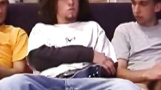 Adam and his two friends getting down to cock sucking action
