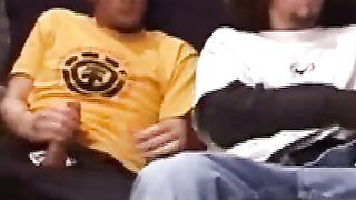 Adam and his two friends getting down to cock sucking action