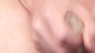 Amateur with many piercings plays with his ass and cock